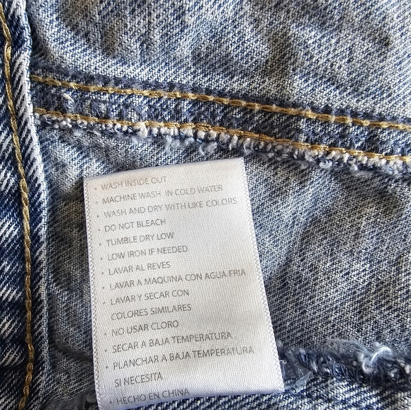 KanCan Acid Wash Blue Jean Jacket Classic Cropped Retro Style - Picture 14 of 14